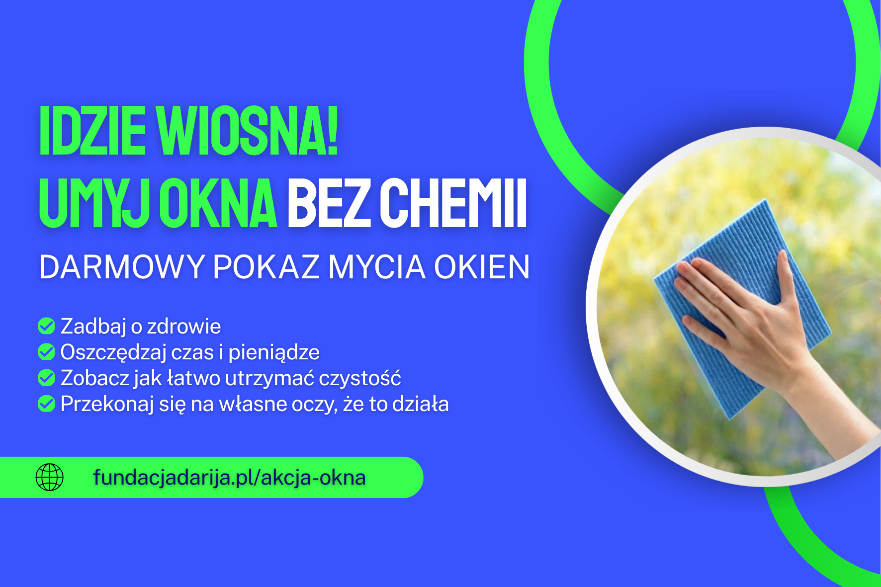 Idzie wiosna - umyj okna!